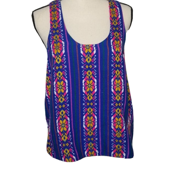 Jen's Pirate Booty Atlantic Embroidered Tank Royal Size M/L - Picture 3 of 14